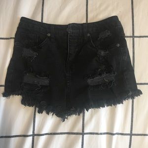Target High Waisted Black Shorts